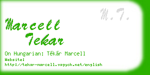 marcell tekar business card